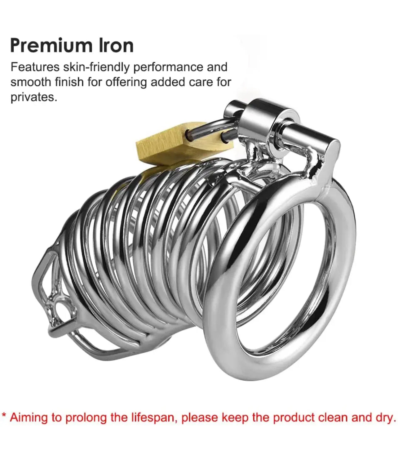 Make Iron Chastity Cage with Padlock