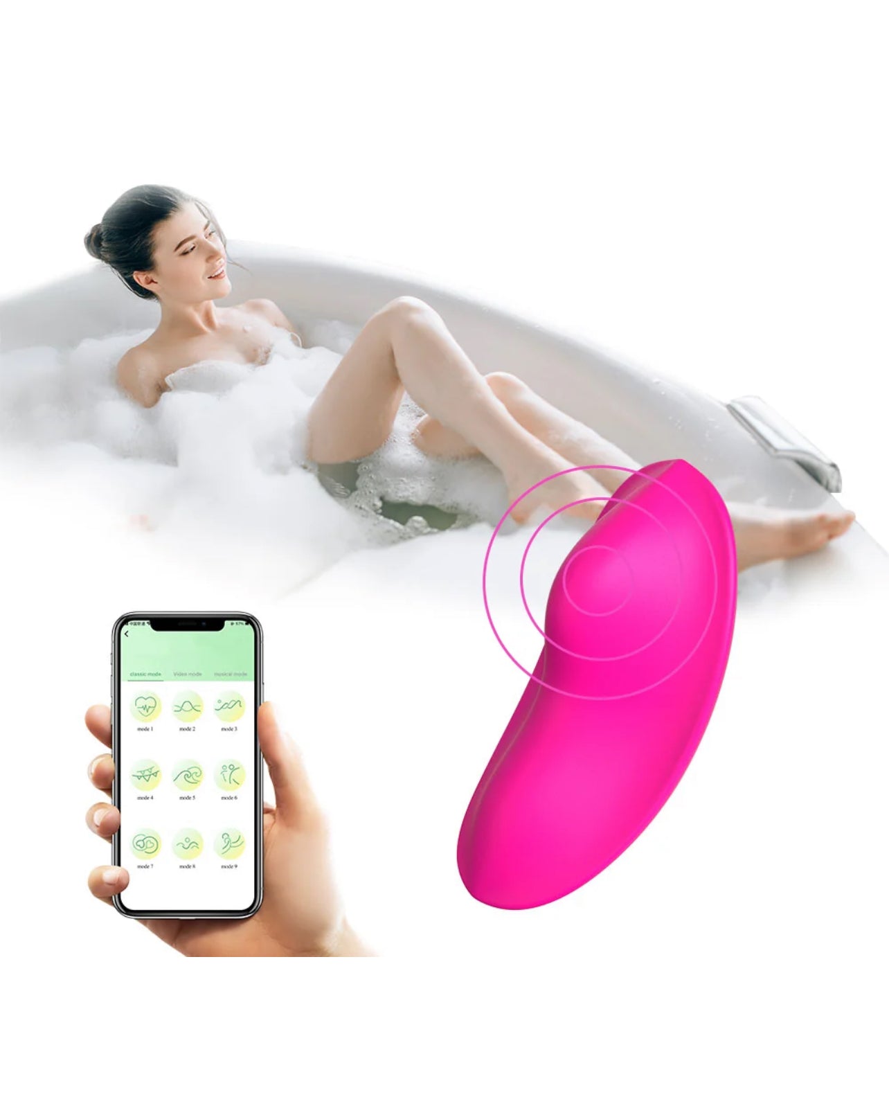 App Controlled 9 Vibration Contoured Panty Vibe