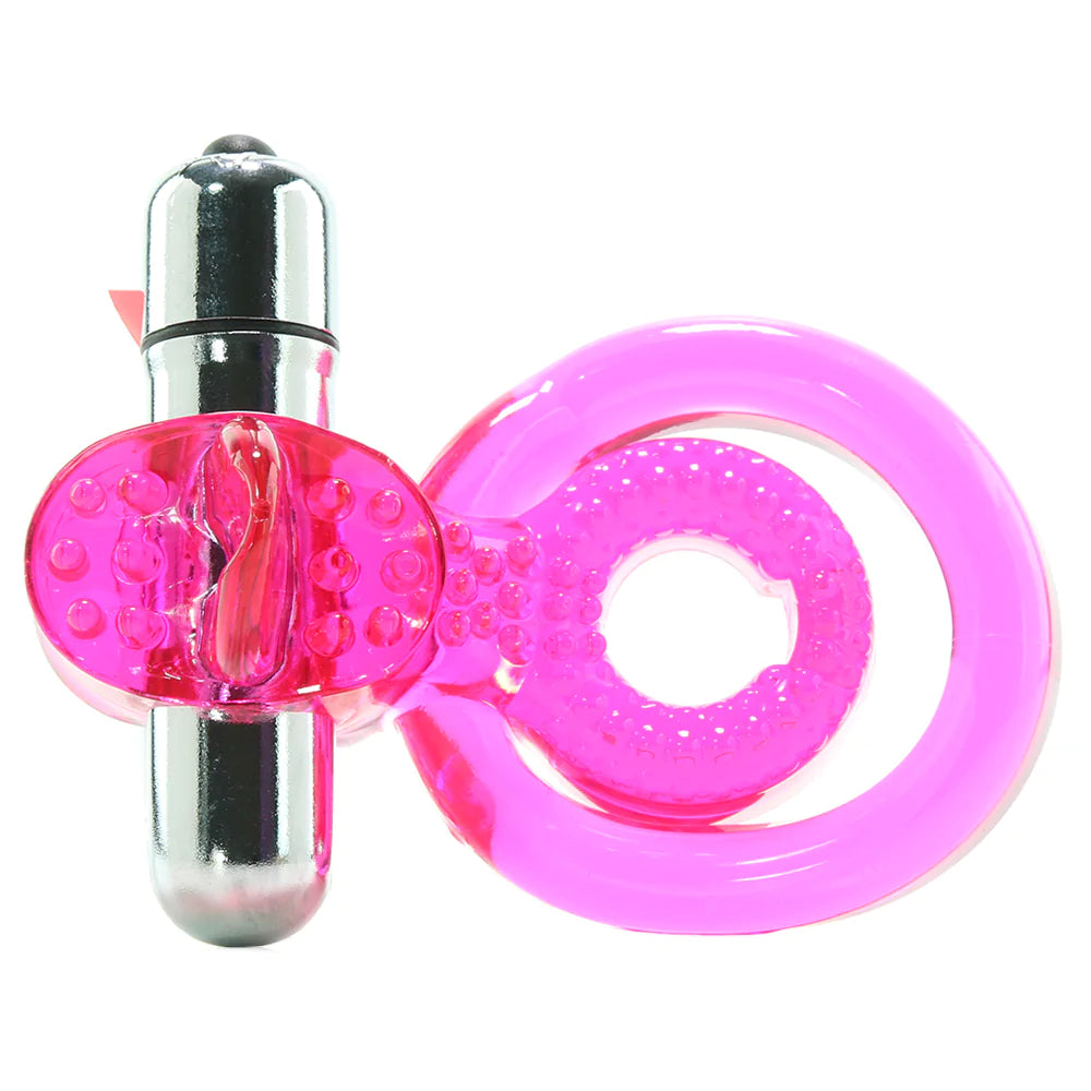 Dual Clit Flicker Cock Ring in Pink – Modern Flouzy