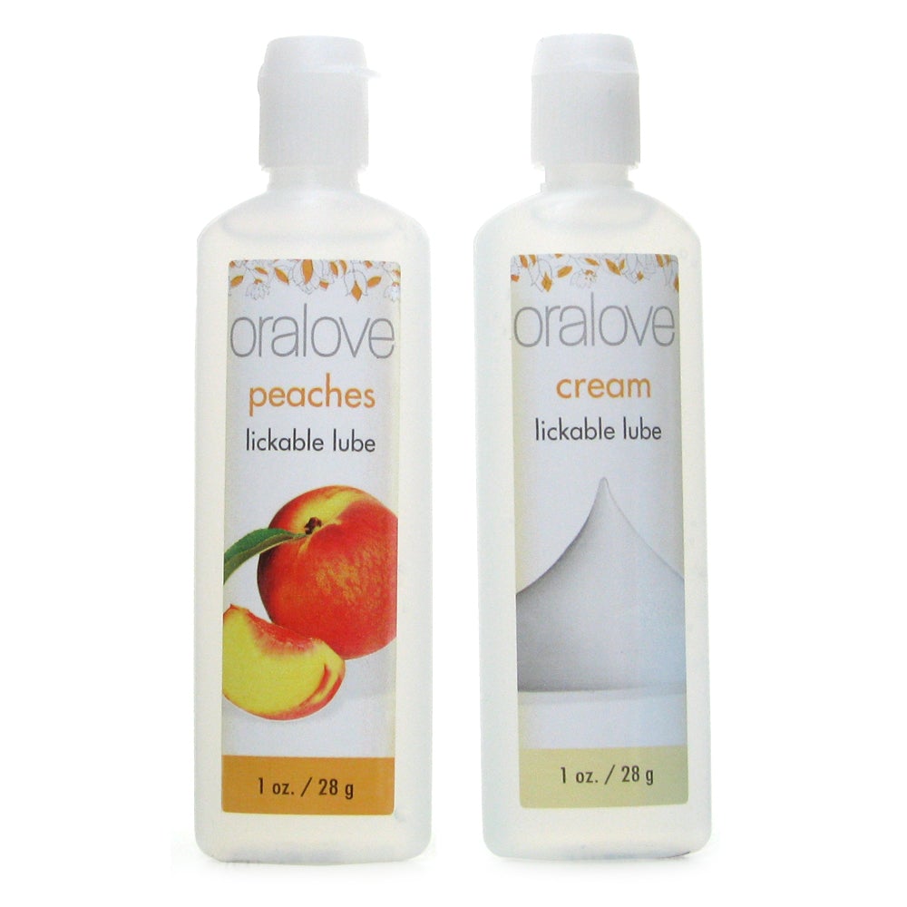 Oralove Delicious Duo Lickable Lube - Peaches and Cream