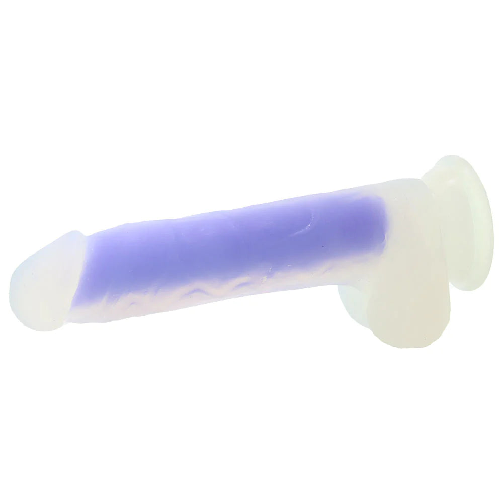 Luminous Glow In The Dark Dildo in Blue