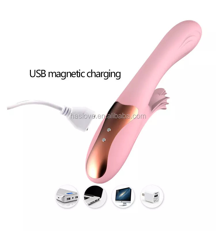 Warming LCD Display Multi Tongue Vibe