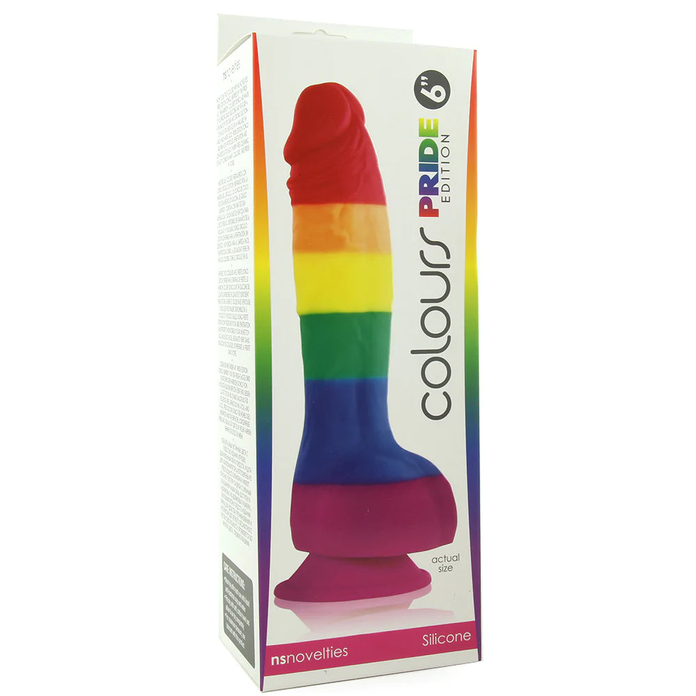 Pride edition 6 inch Silicone Dildo