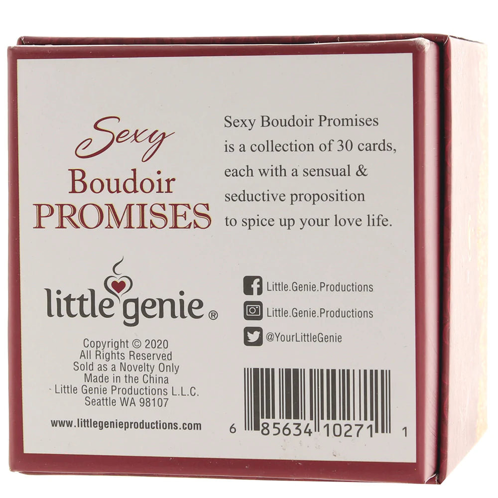 Sexy Boudoir Promises Cards